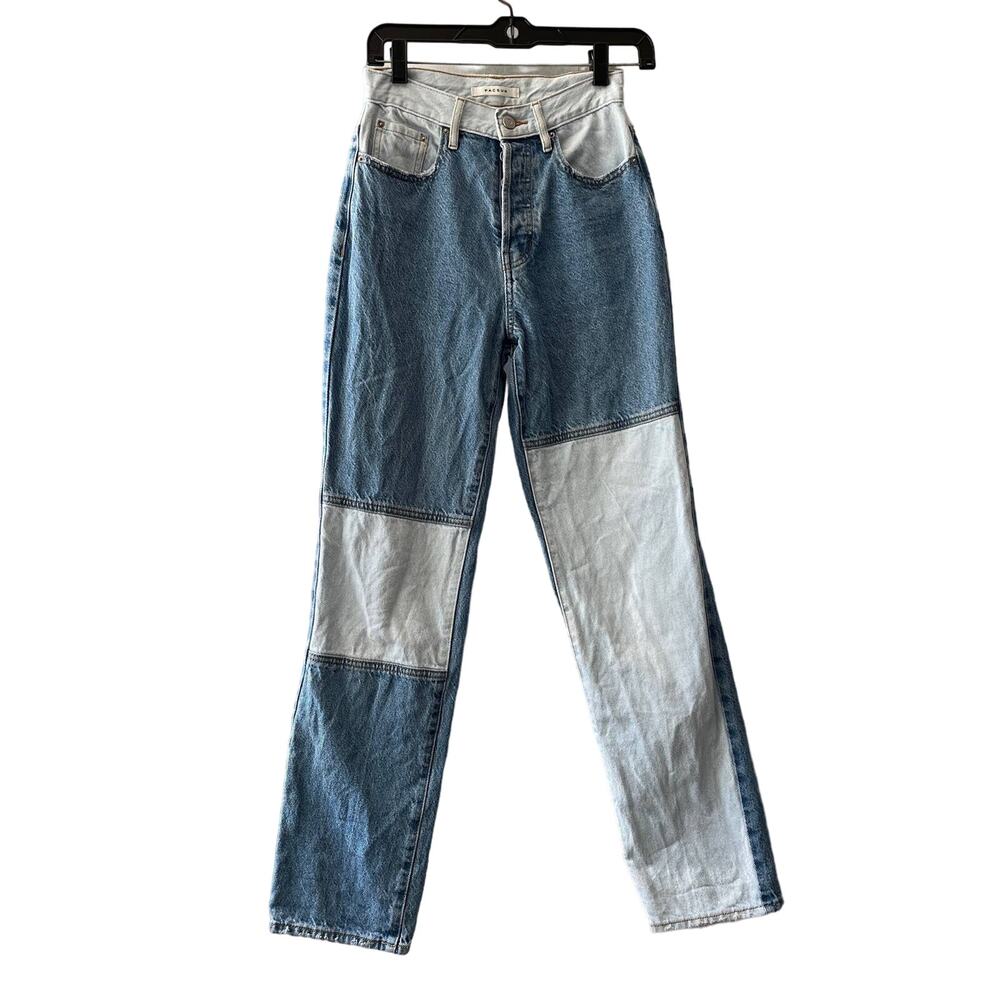 Pac Sun Patchwork Denim Eco Dad Jeans Size 24 Worn Once